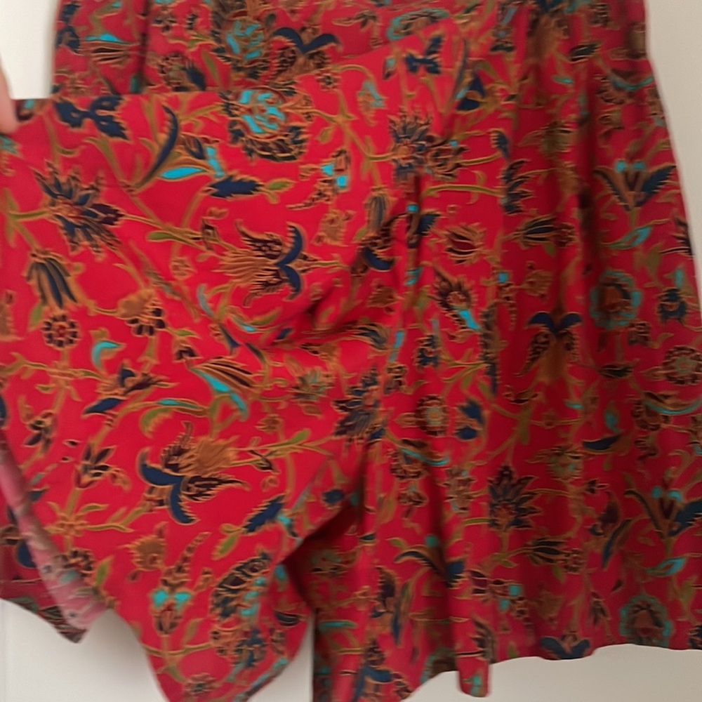 Express vintage 1990s red print medium skort